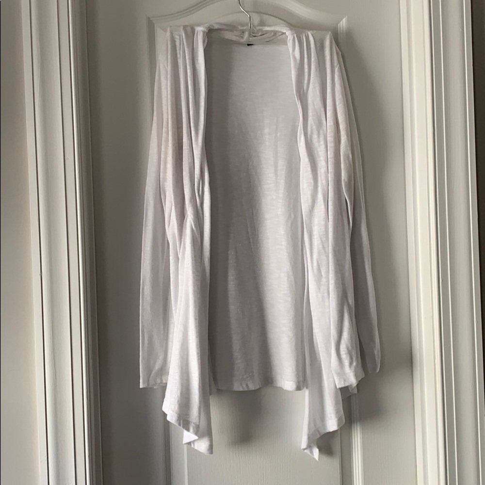 White flowy cardigan